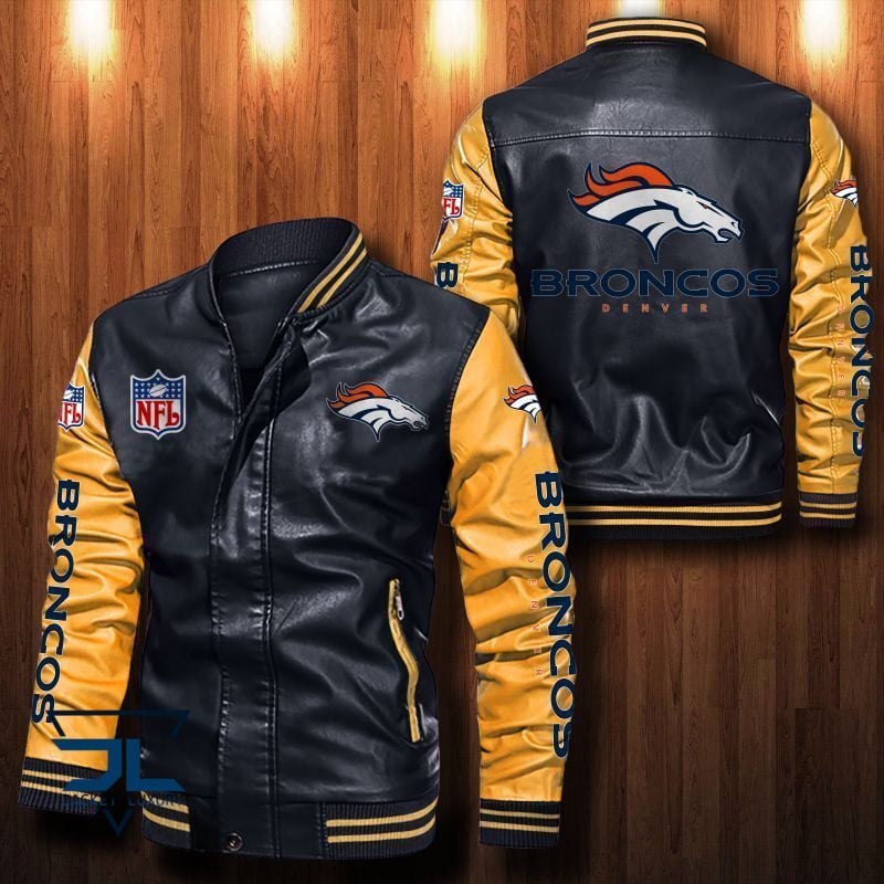 Denver Broncos NFL Style Leather Jacket For Fan