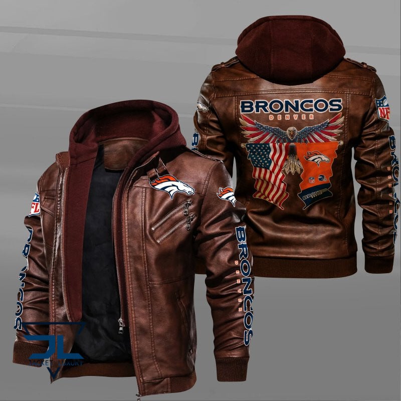 Denver Broncos NFL Style Leather Jacket For Fan