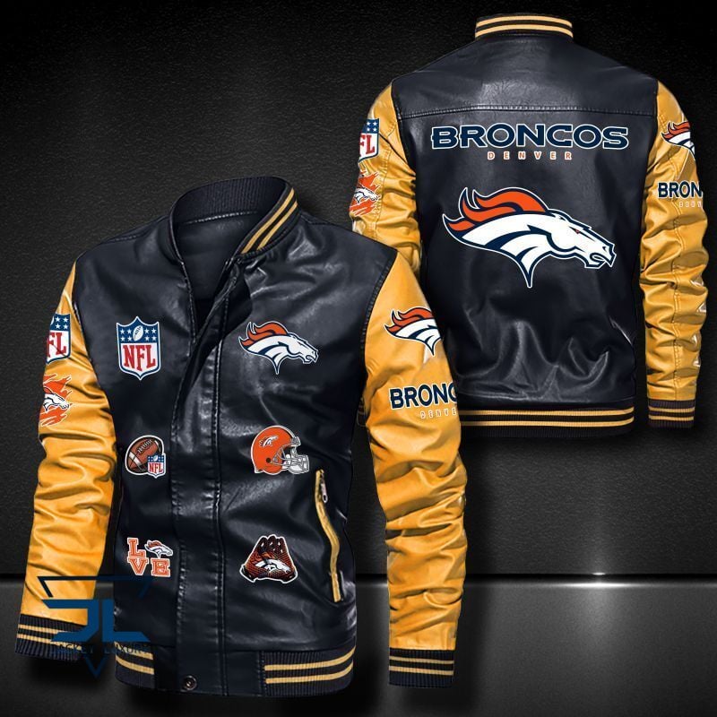 Denver Broncos NFL Style Leather Jacket For Fan