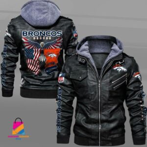 Denver Broncos NFL Style Leather Jacket For Fan