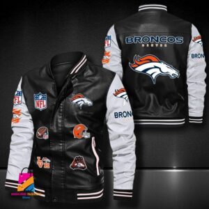 Denver Broncos NFL Style Leather Jacket For Fan
