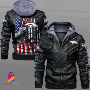 Denver Broncos NFL Style Leather Jacket For Fan