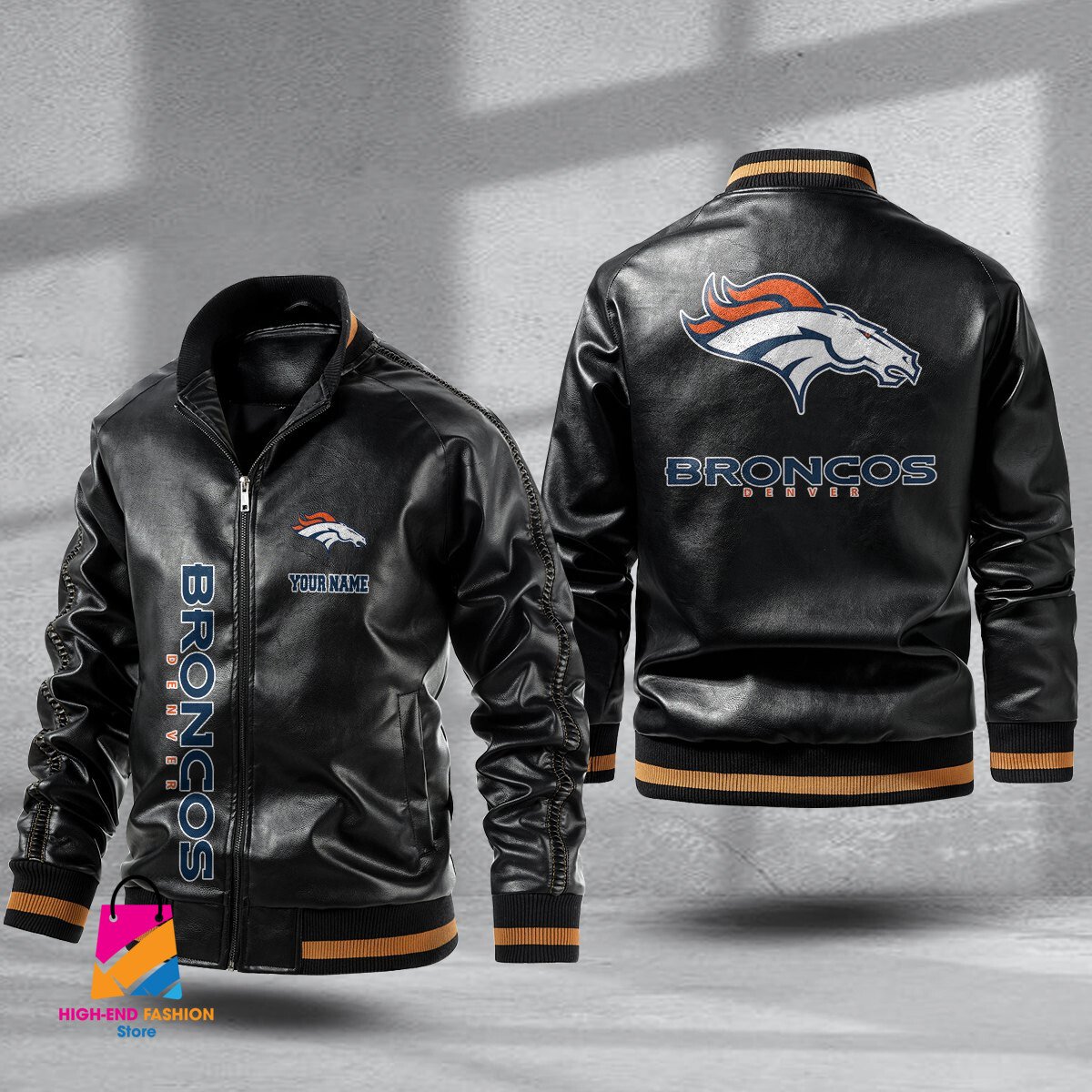 Denver Broncos NFL Style Leather Jacket For Fans
