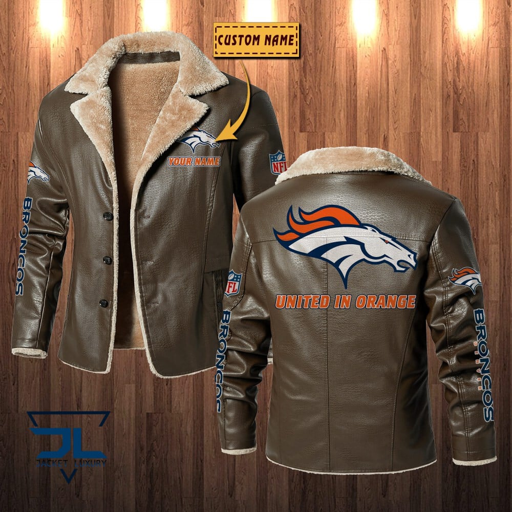 Denver Broncos NFL Style Leather Jacket For Fans