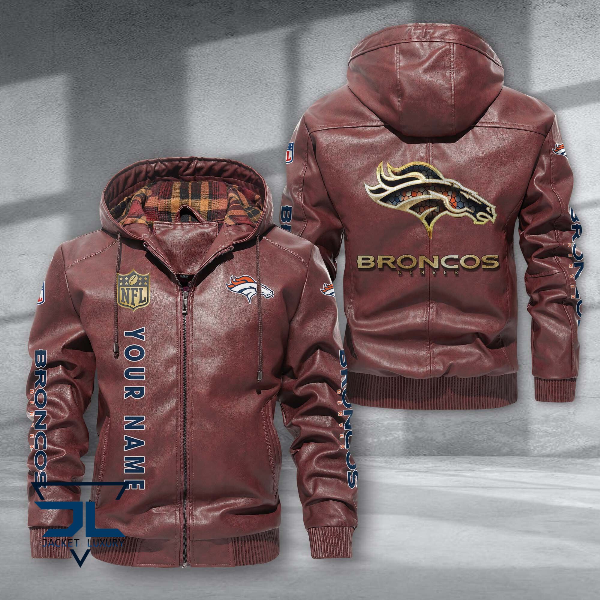 Denver Broncos NFL Style Leather Jacket For Fans