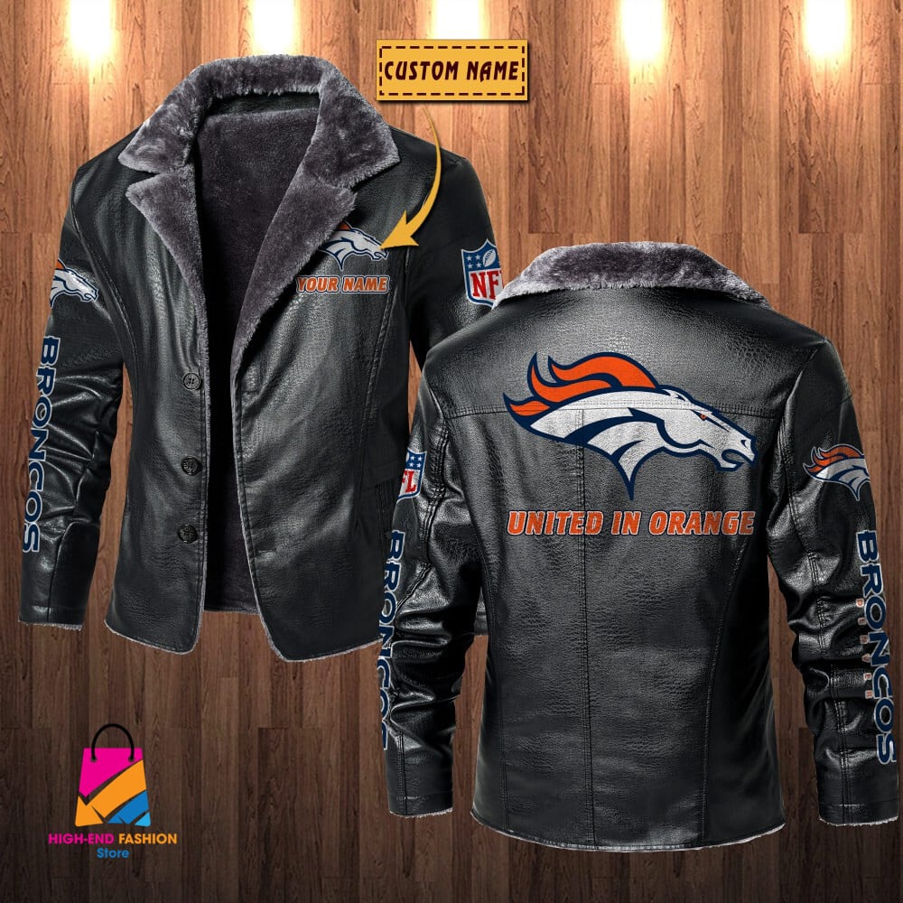 Denver Broncos NFL Style Leather Jacket For Fans