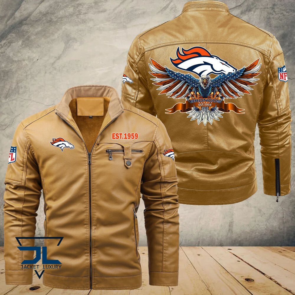Denver Broncos NFL Style Leather Jacket For Fans