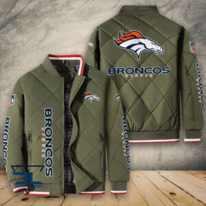Denver Broncos NFL Style Puffer Jacket For Fans