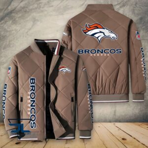Denver Broncos NFL Style Puffer Jacket For Fans