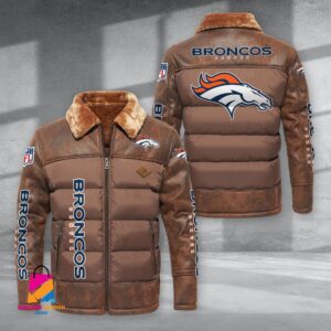 Denver Broncos NFL Style Puffer Jacket For Fans