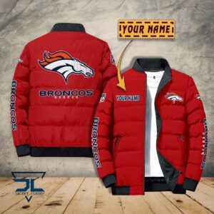 Denver Broncos NFL Style Puffer Jacket For Fans
