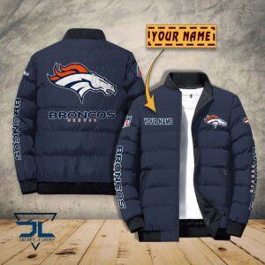 Denver Broncos NFL Style Puffer Jacket For Fans