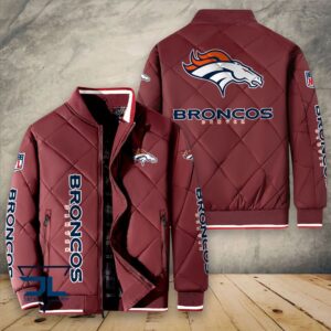 Denver Broncos NFL Style Puffer Jacket For Fans