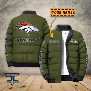 Denver Broncos NFL Style Puffer Jacket For Fans