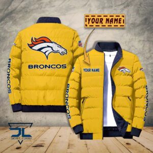 Denver Broncos NFL Style Puffer Jacket For Fans
