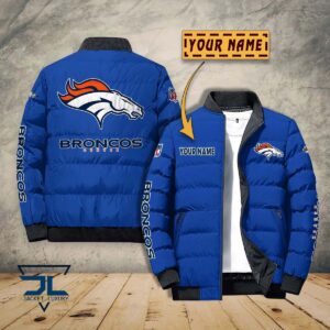 Denver Broncos NFL Style Puffer Jacket For Fans