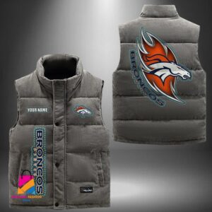 Denver Broncos NFL Style Sleeveless Puffer Jacket For Fans