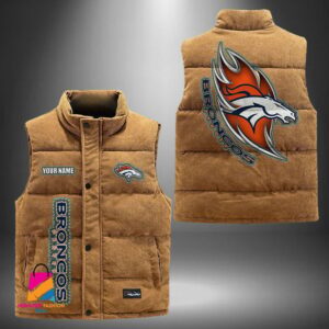 Denver Broncos NFL Style Sleeveless Puffer Jacket For Fans