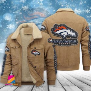 Denver Broncos NFL Style Thermal Cotton Jacket Prim For Fans