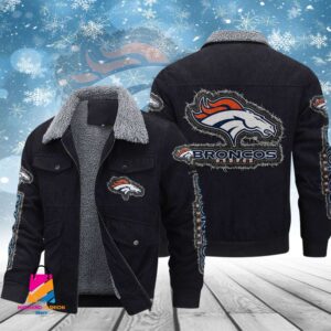 Denver Broncos NFL Style Thermal Cotton Jacket Prim For Fans