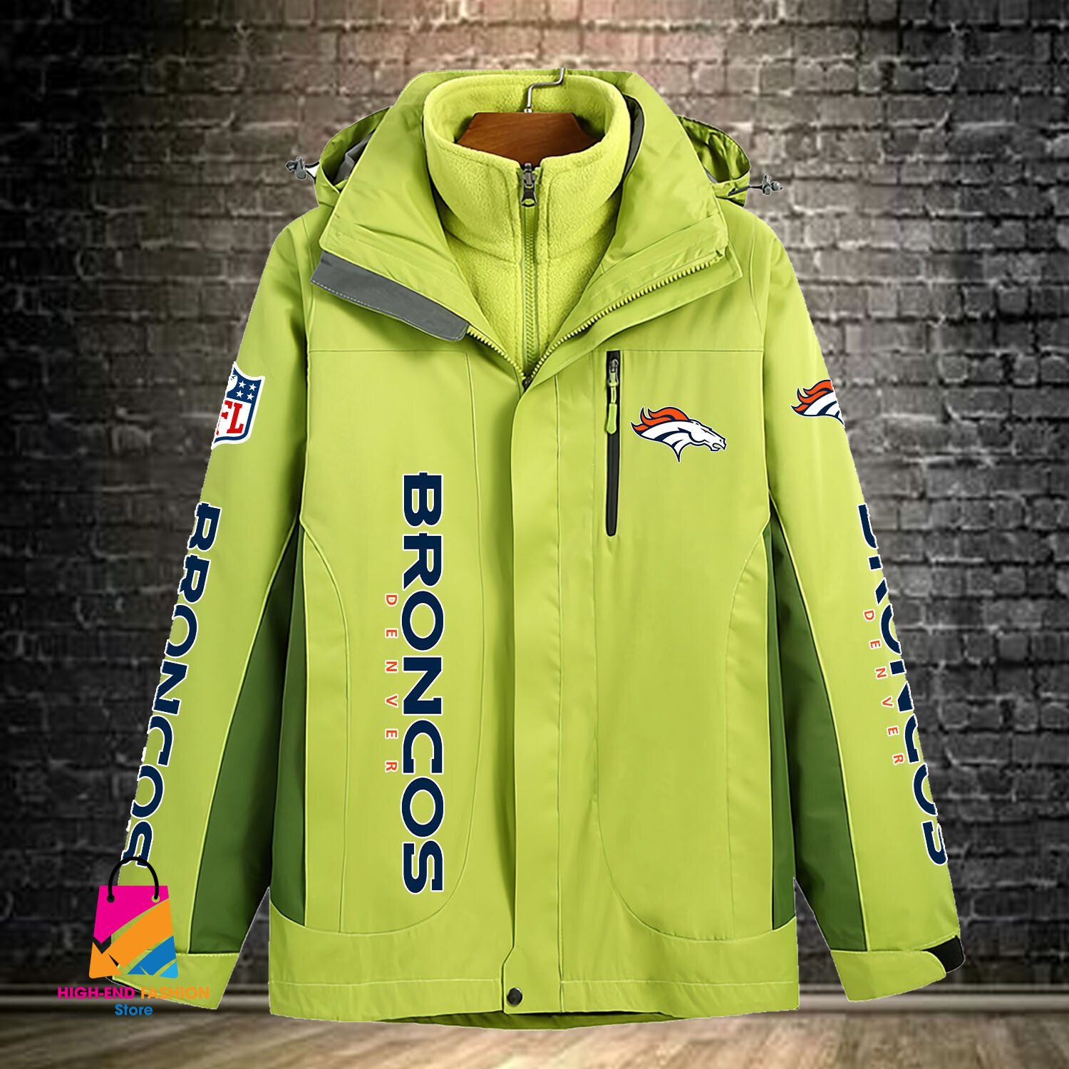 Denver Broncos NFL Style Windbreaker Jacket For Fans