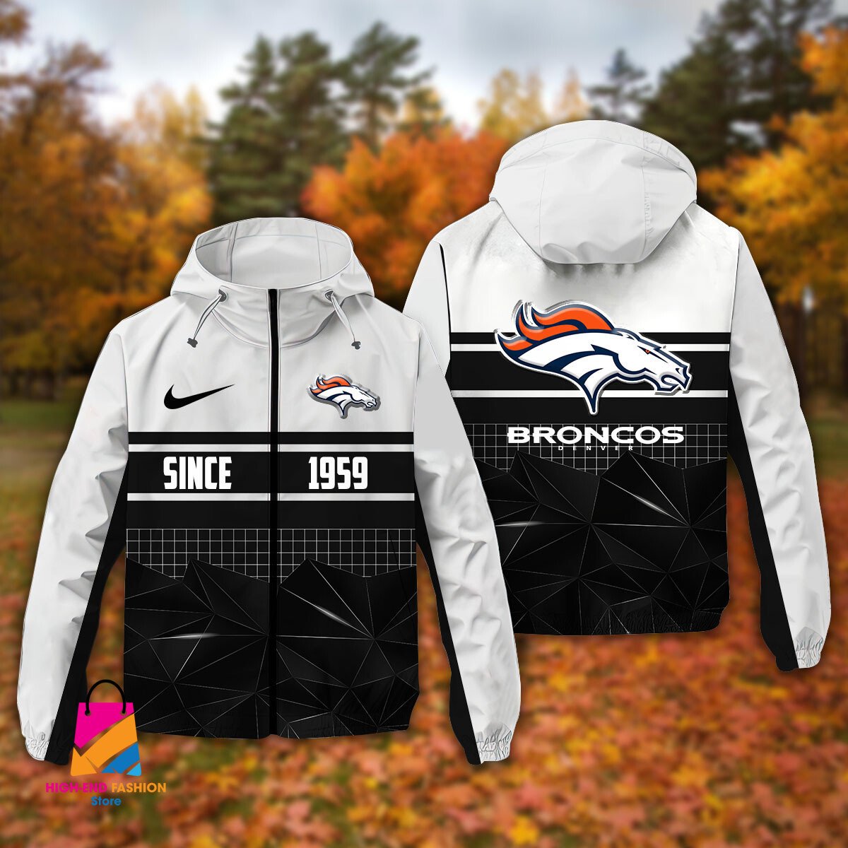Denver Broncos NFL Style Windbreaker Jacket For Fans