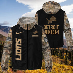 Detroit Lions NFL Personalized Style Windbreaker Jacket For Fans