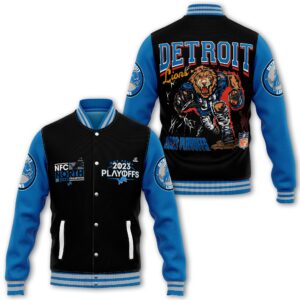 Detroit Lions NFL Style Baseball Jacket For Fans