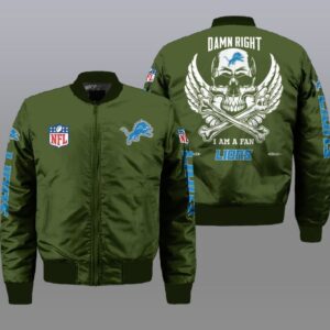 Detroit Lions NFL Style Bomber Jacket For Fans