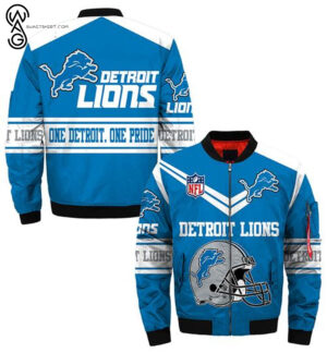 Detroit Lions NFL Style Bomber Jacket For Fans