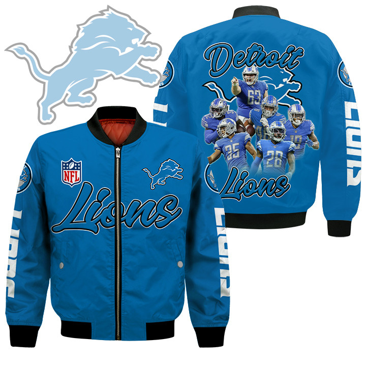 Detroit Lions NFL Style Bomber Jacket For Fans