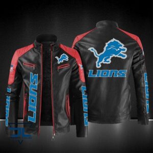 Detroit Lions NFL Style Leather Jacket For Fans