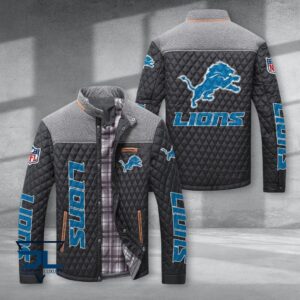 Detroit Lions NFL Style Puffer Jacket For Fans