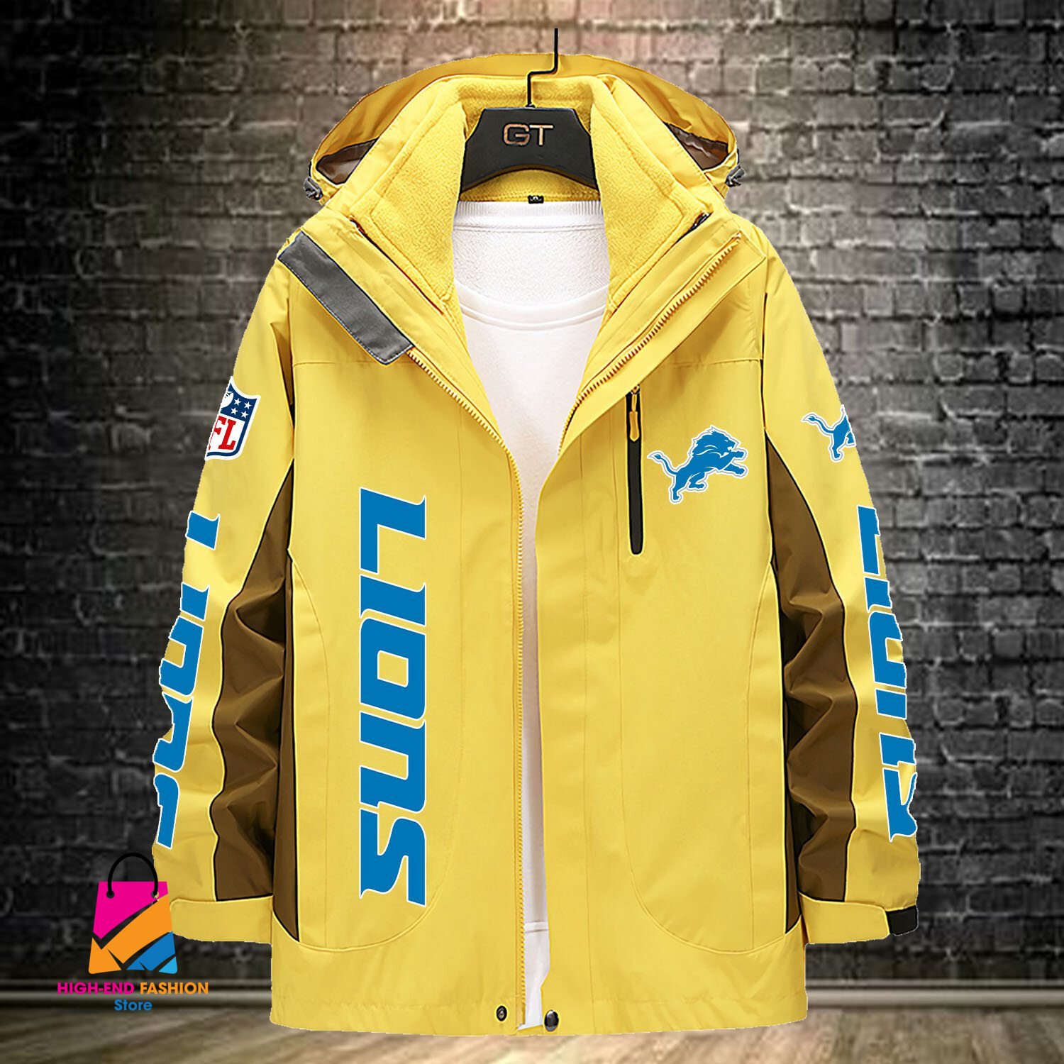 Detroit Lions NFL Style Windbreaker Jacket For Fans