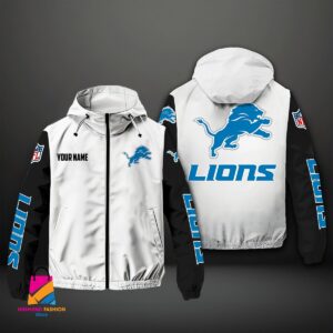 Detroit Lions NFL Style Windbreaker Jacket For Fans