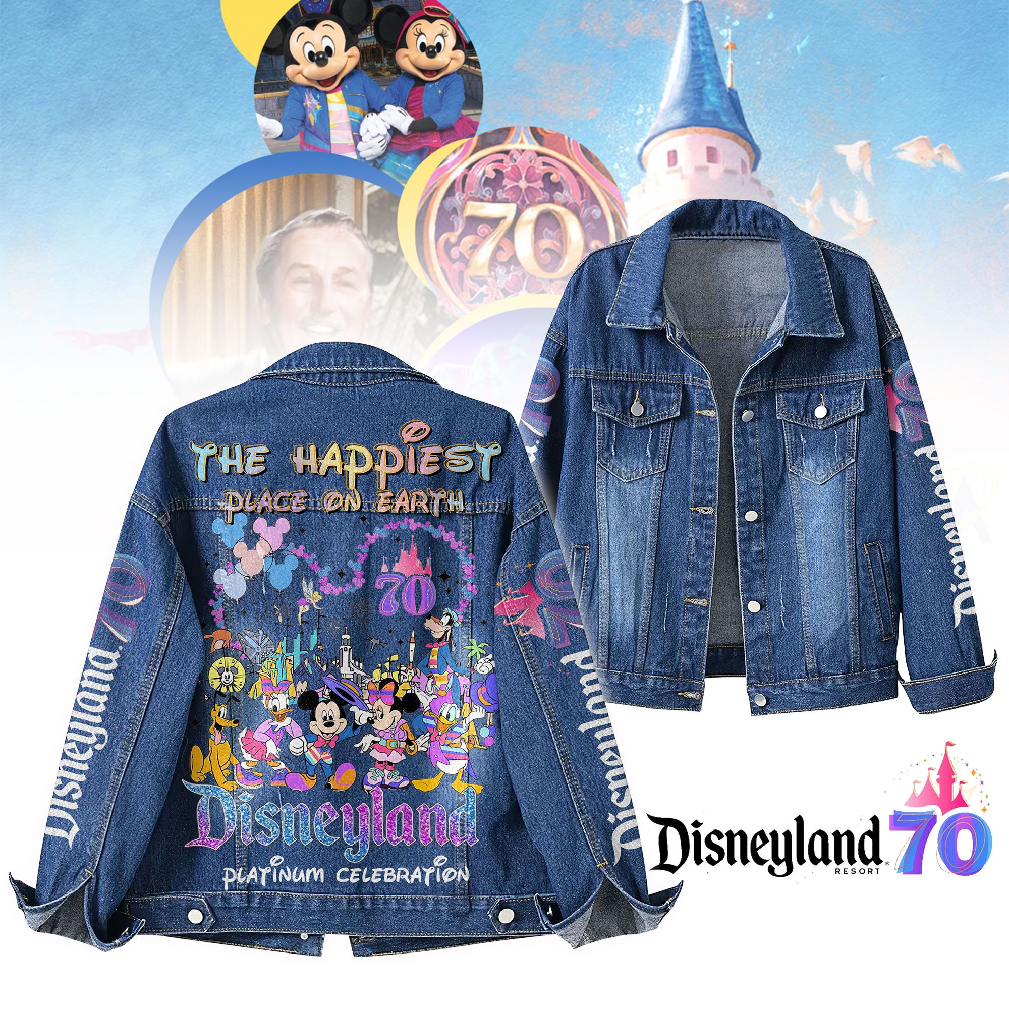 Disneyland Denim Jacket Gift For Fans