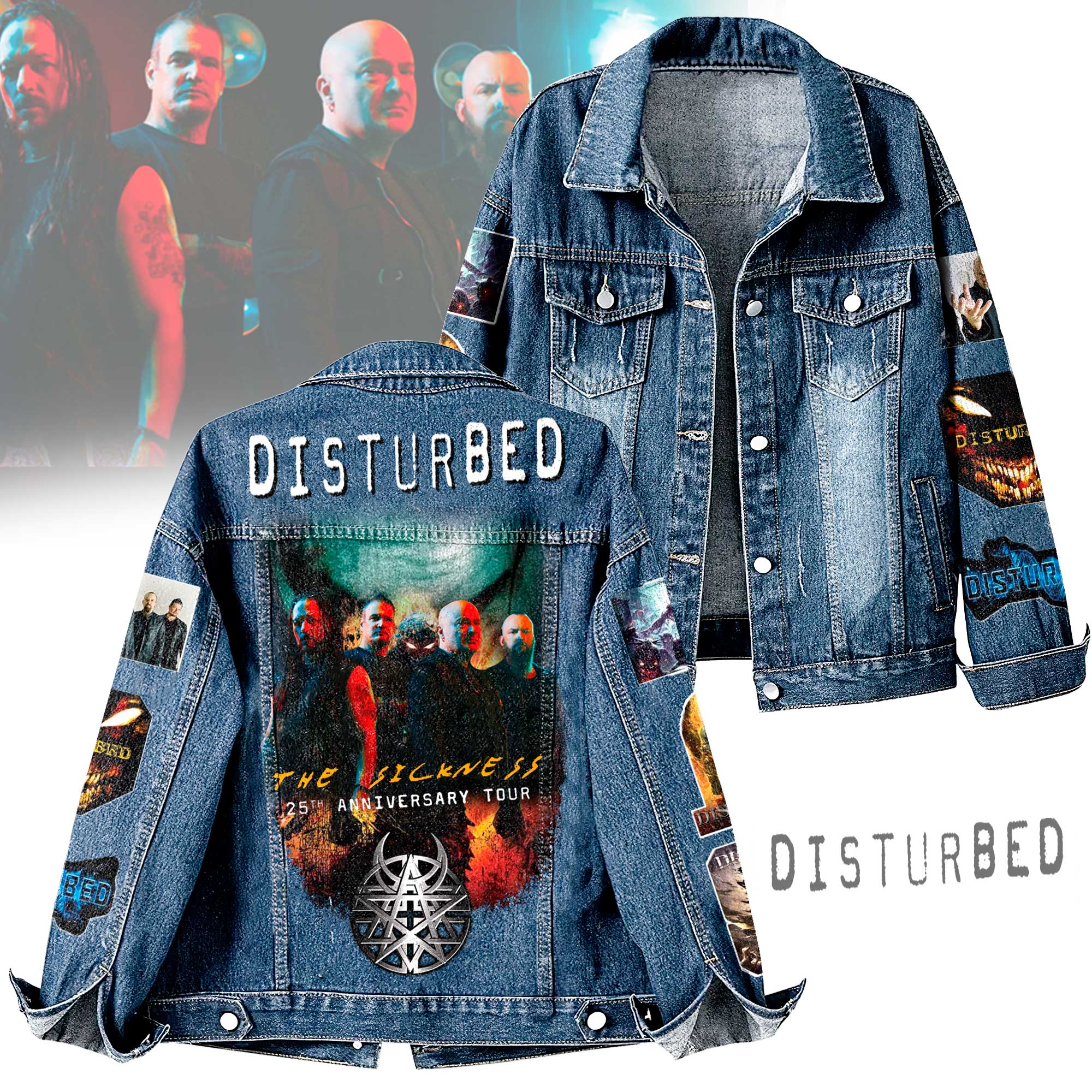 Disturbed Music Denim Jacket Gift For Fans