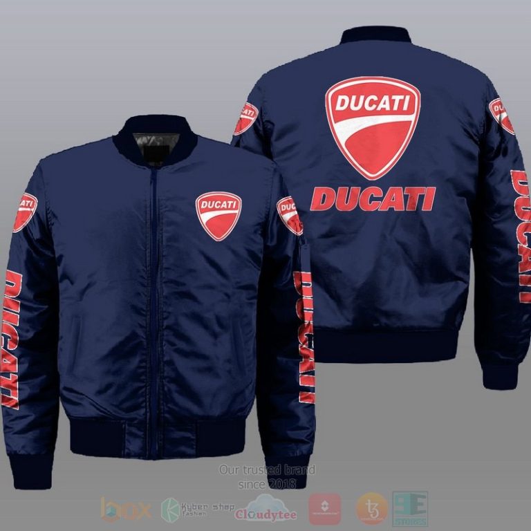 Ducati Car Style Bomber Jacket For Fans