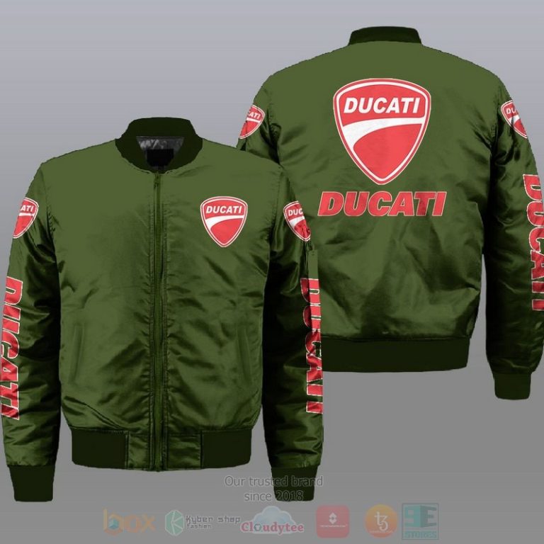 Ducati Car Style Bomber Jacket For Fans