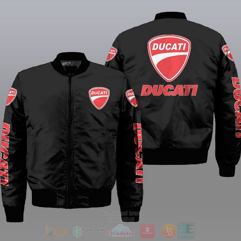Ducati Car Style Bomber Jacket For Fans