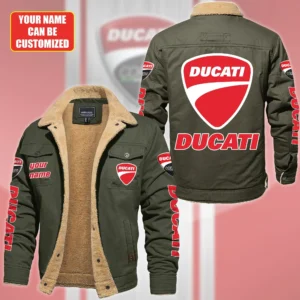 Ducati Car Style Fleece Thermal Cotton Jacket For Fans