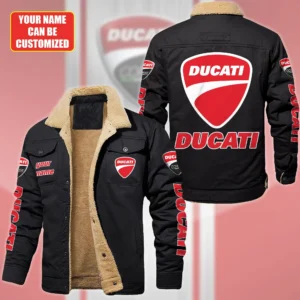 Ducati Car Style Fleece Thermal Cotton Jacket For Fans