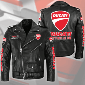 Ducati Car Style Leather Jacket For Fans