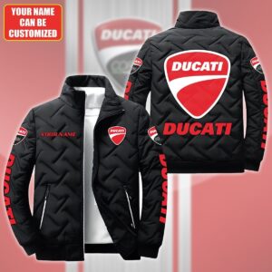 Ducati Car Style Puffer Jacket For Fans