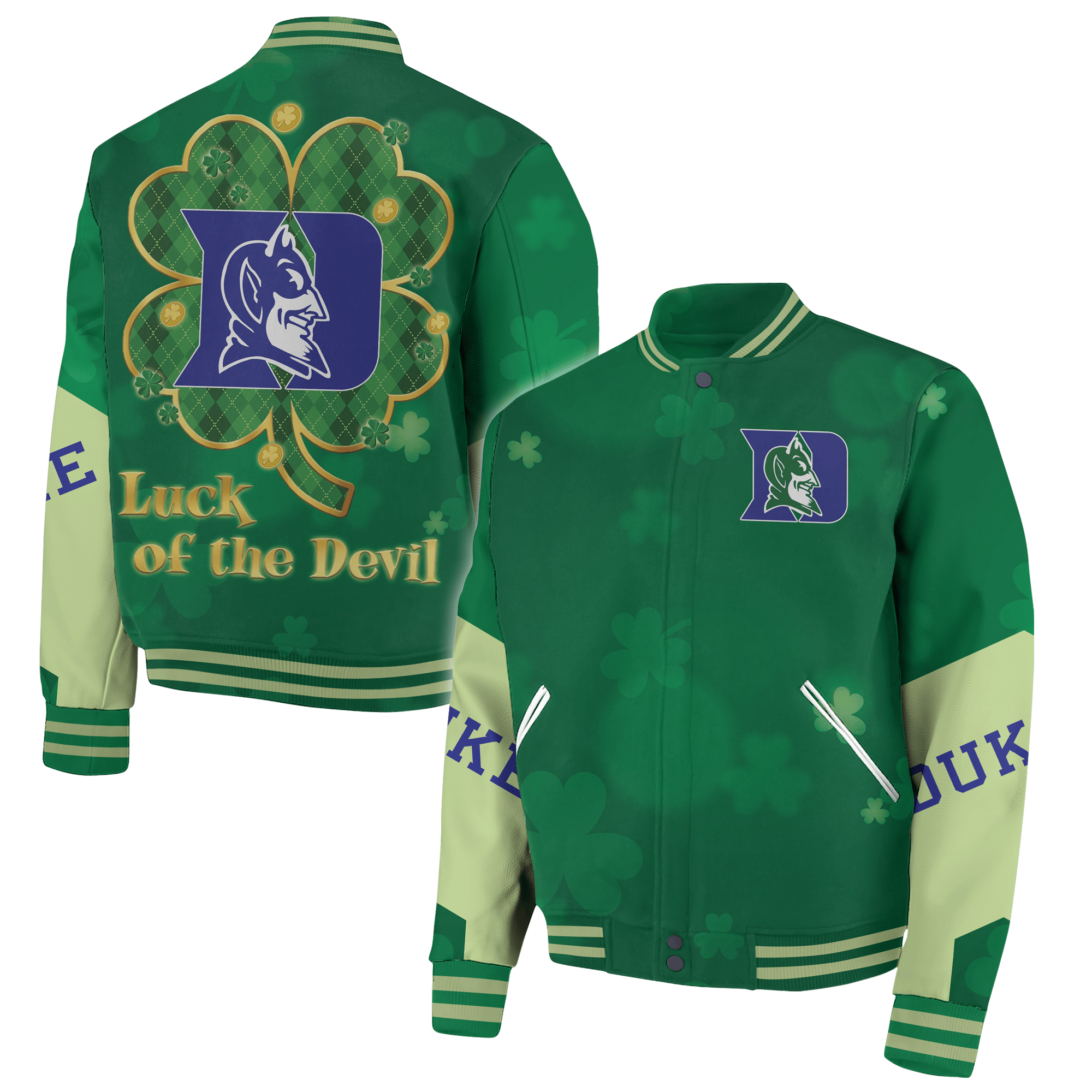 Duke Blue Devils NCAA Style Baseball Jacket For Fans