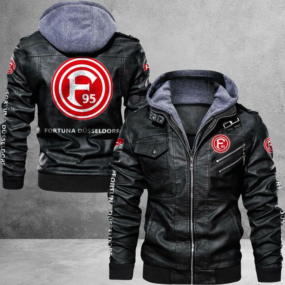 Dusseldorf FC Bundesliga Style Leather Jacket For Fans