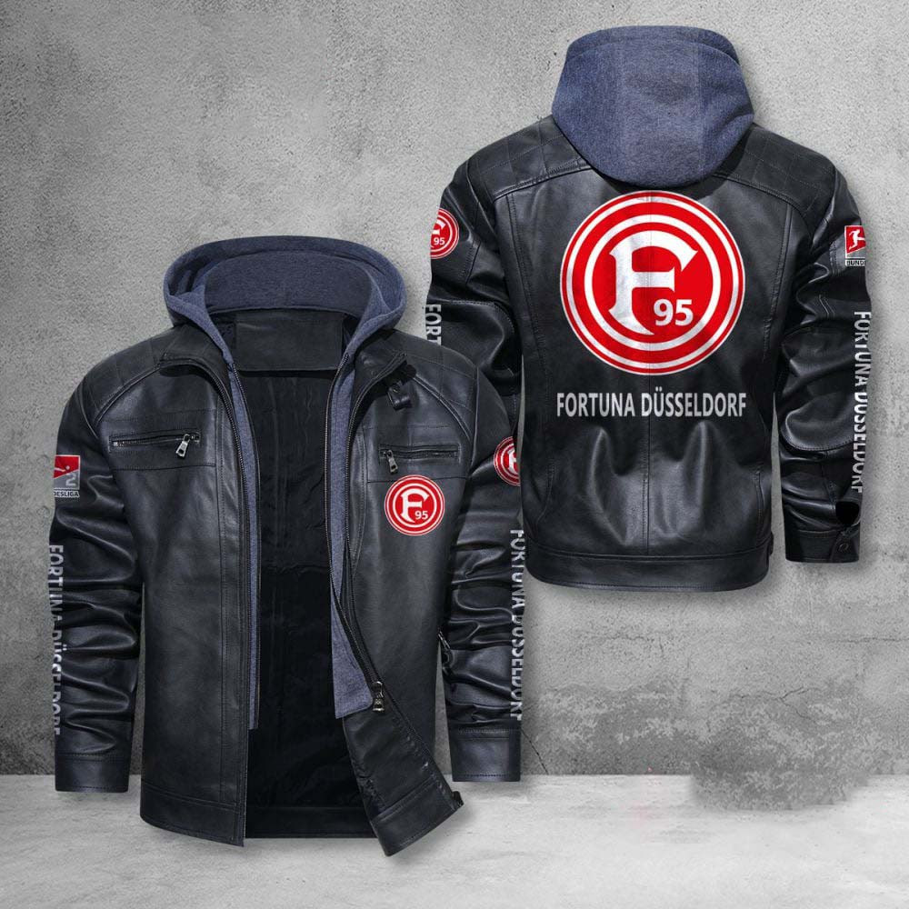 Dusseldorf FC Bundesliga Style Leather Jacket For Fans
