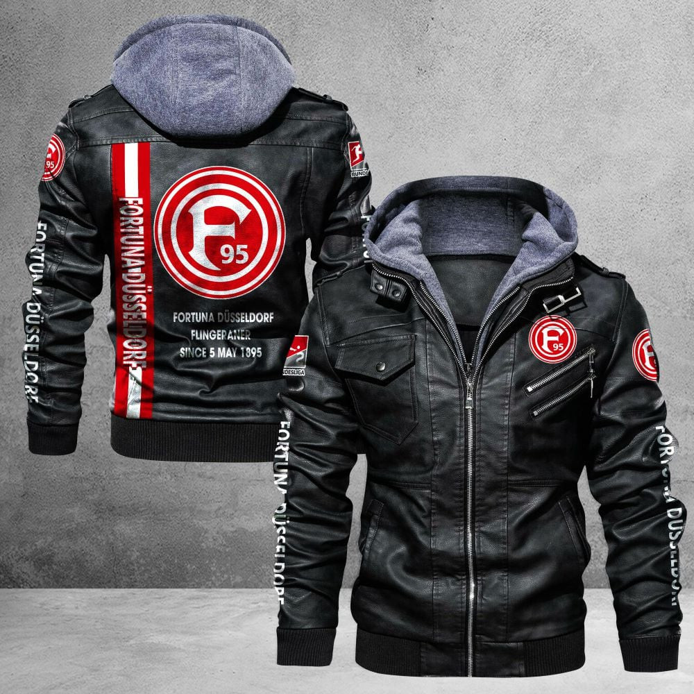 Dusseldorf FC Bundesliga Style Leather Jacket For Fans