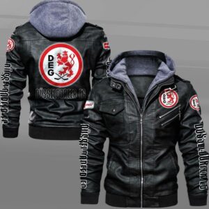 Dusseldorf FC Bundesliga Style Leather Jacket For Fans
