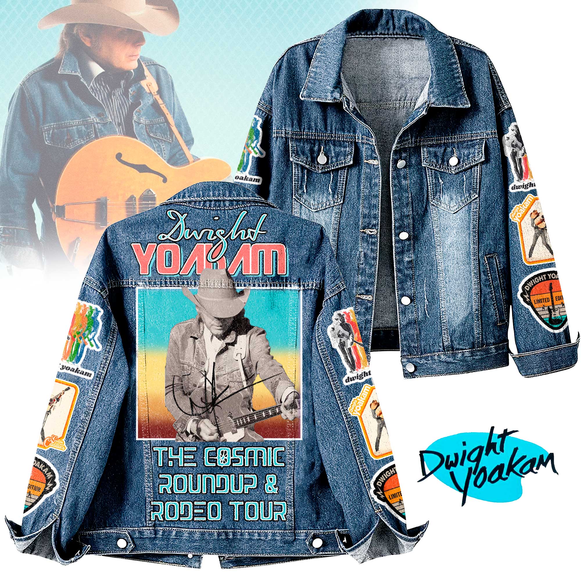 Dwight Yoakam Music Denim Jacket Gift For Fans